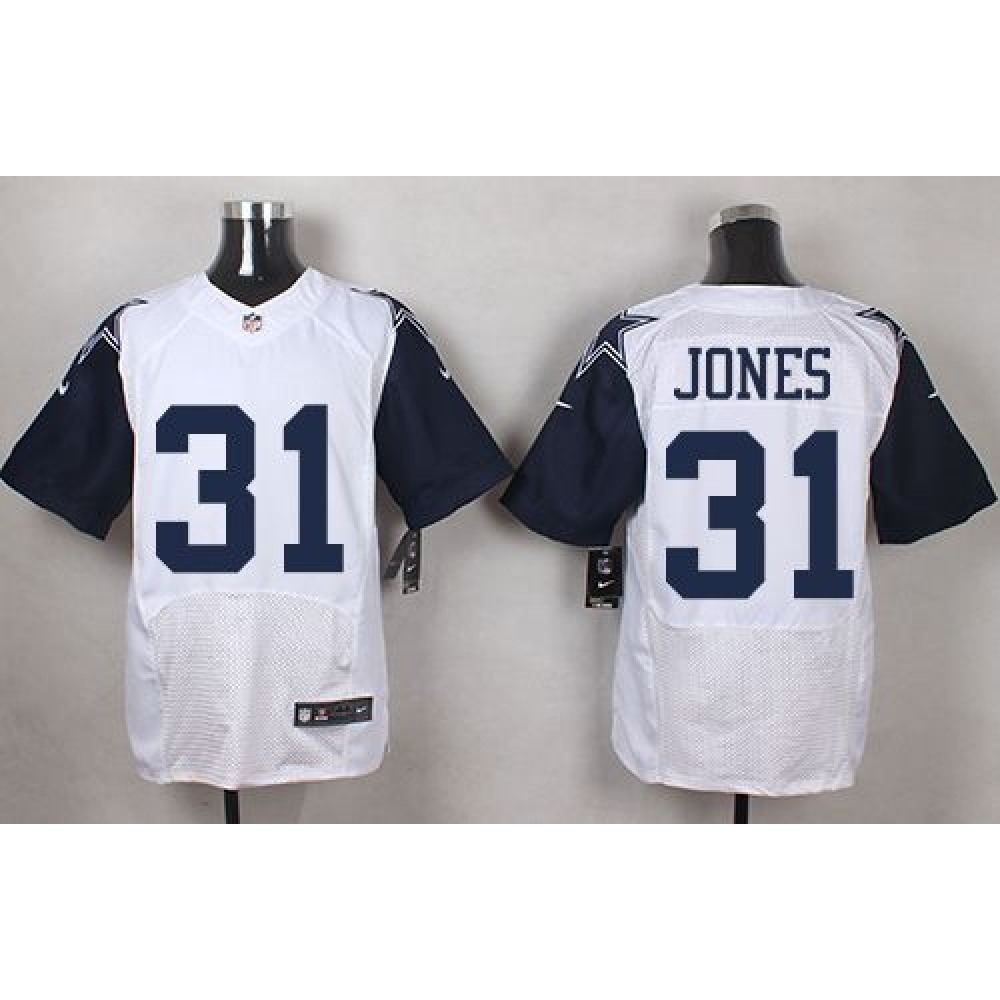 Nike Cowboys #31 Byron Jones White Men's Stitched NFL Elite Rush Jersey Nike Cowboys #31 Byron Jones White Men's Stitched NFL Elite Rush Jersey