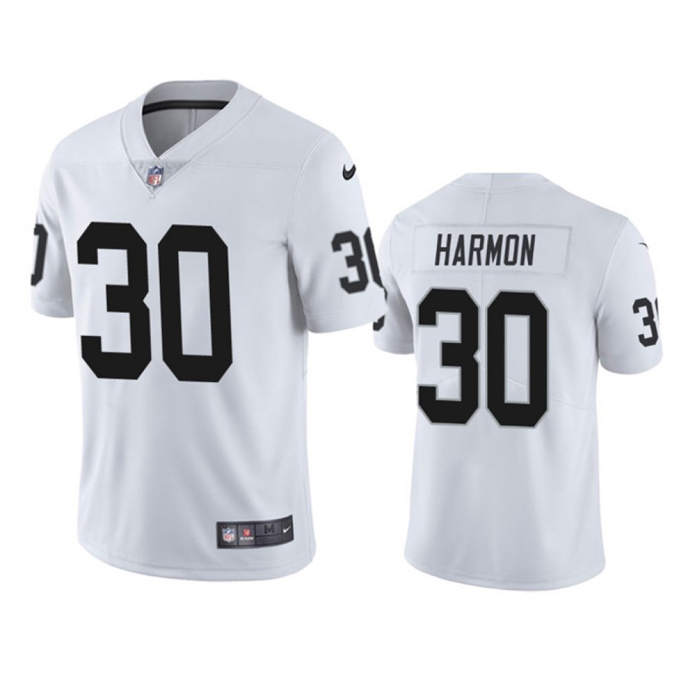 Men's Las Vegas Raiders #30 Duron Harmon White Vapor Untouchable Limited Stitched Jersey Men's Las Vegas Raiders #30 Duron Harmon White Vapor Untouchable Limited Stitched Jersey