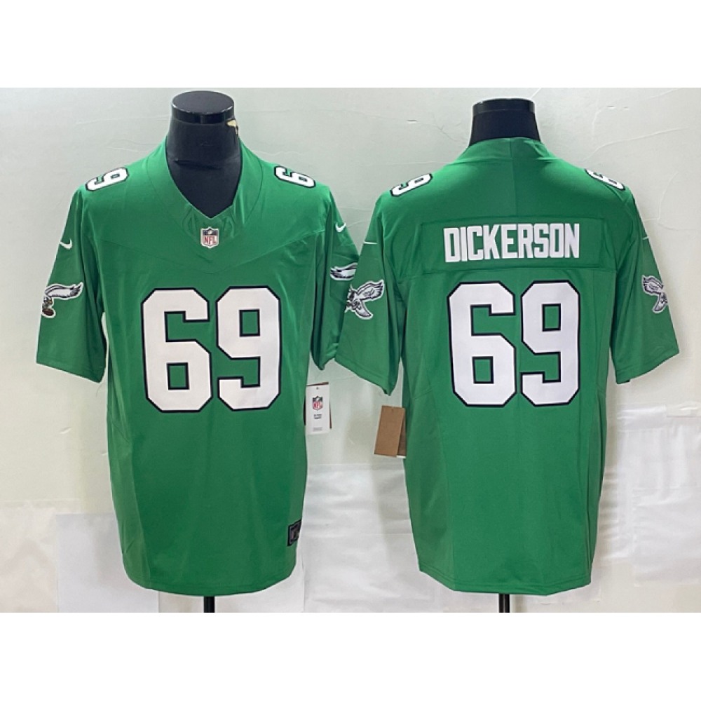Men's Philadelphia Eagles #69 Landon Dickerson Green 2023 F.U.S.E. Vapor Untouchable Stitched Football Jersey Men's Philadelphia Eagles #69 Landon Dickerson Green 2023 F.U.S.E. Vapor Untouchable Stitched Football Jersey