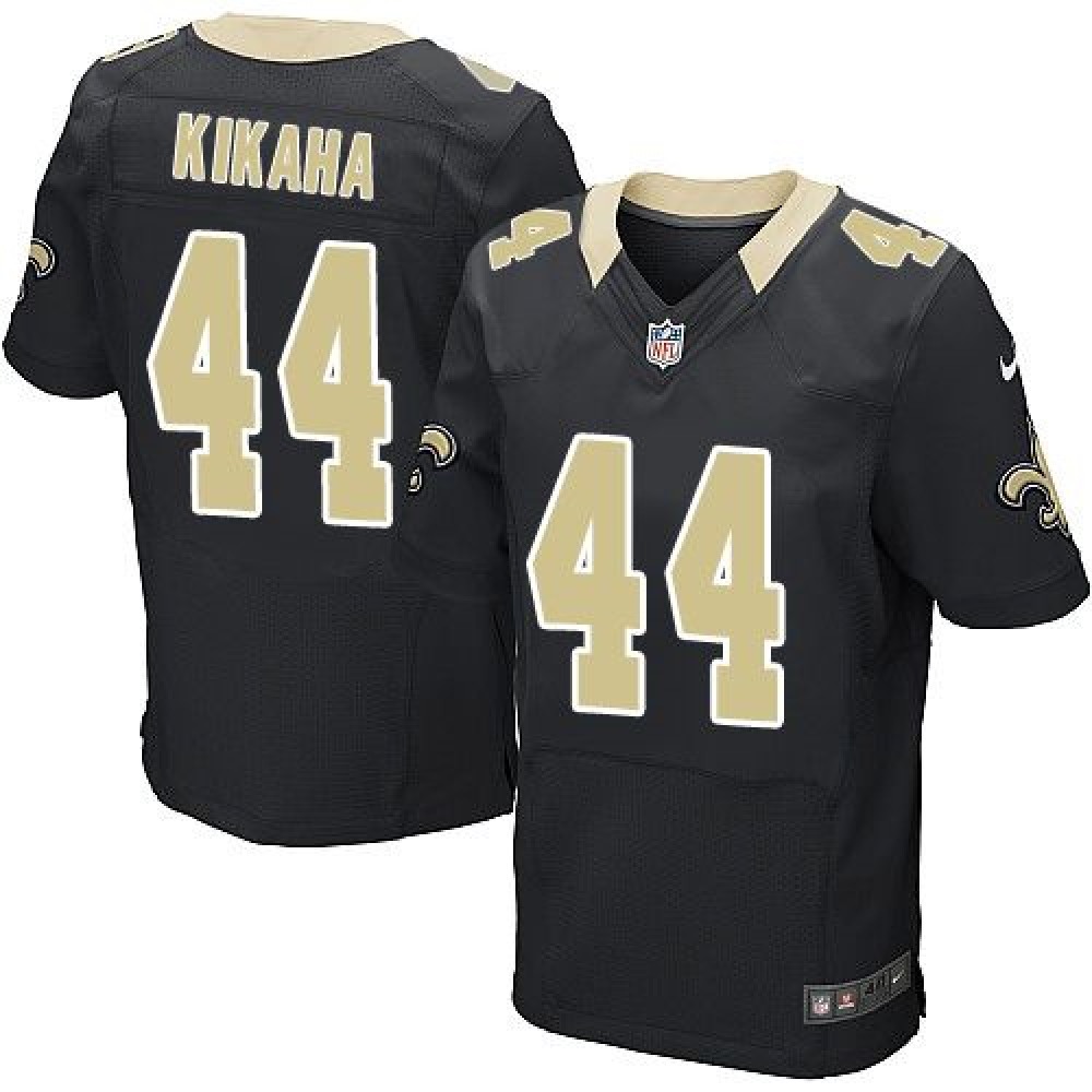 Nike Saints #44 Hau'oli Kikaha Black Team Color Men's Stitched NFL Elite Jersey Nike Saints #44 Hau'oli Kikaha Black Team Color Men's Stitched NFL Elite Jersey