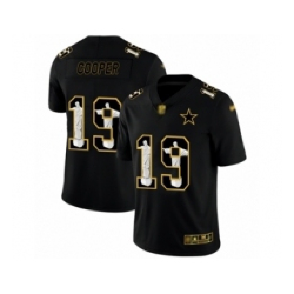 Men's Dallas Cowboys #19 Amari Cooper Black Jesus Faith Edition Limited Stitched Jersey Men's Dallas Cowboys #19 Amari Cooper Black Jesus Faith Edition Limited Stitched Jersey