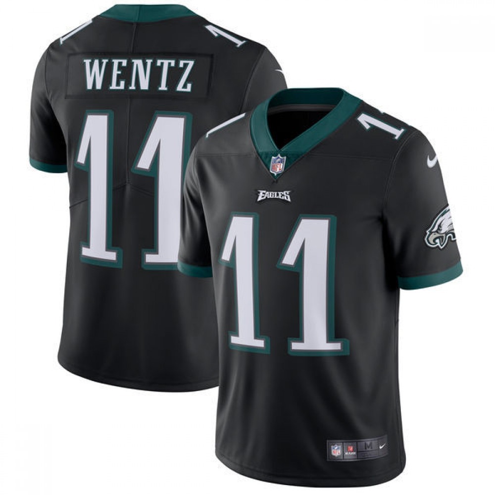 Youth Philadelphia Eagles #11 Carson Wentz Nike Black Vapor Untouchable Limited Stitched NFL Jersey Youth Philadelphia Eagles #11 Carson Wentz Nike Black Vapor Untouchable Limited Stitched NFL Jersey