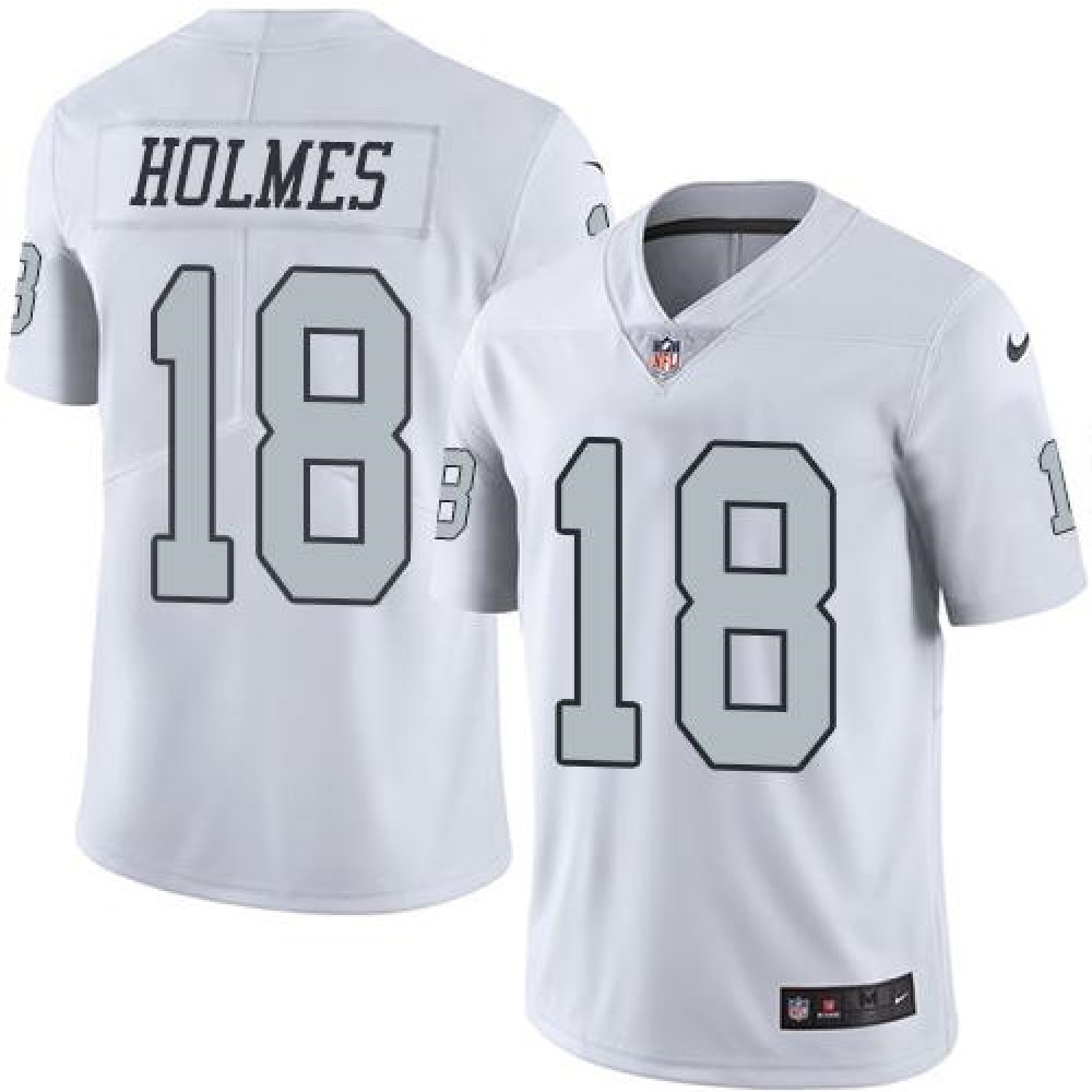 Nike Raiders #18 Andre Holmes White Men's Stitched NFL Limited Rush Jersey Nike Raiders #18 Andre Holmes White Men's Stitched NFL Limited Rush Jersey