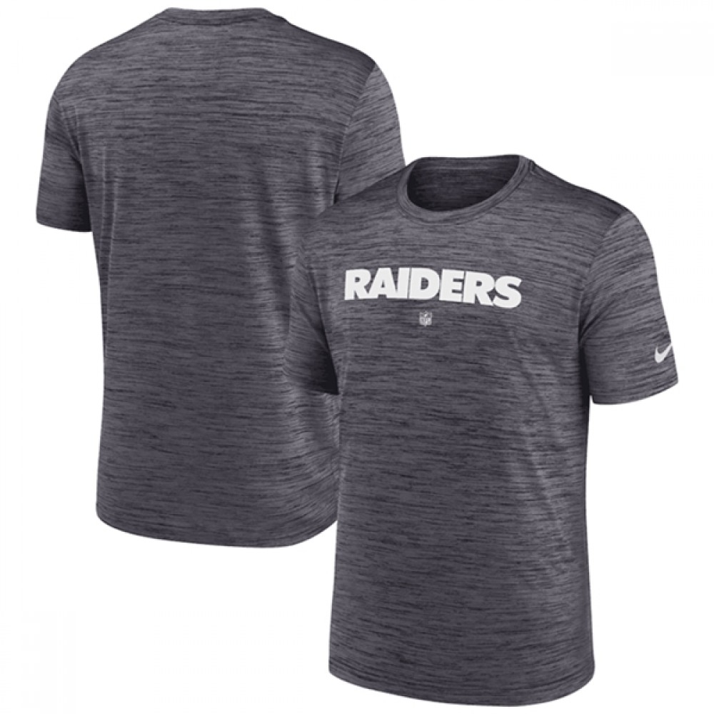 Men's Las Vegas Raiders Black Velocity Performance T-Shirt Men's Las Vegas Raiders Black Velocity Performance T-Shirt