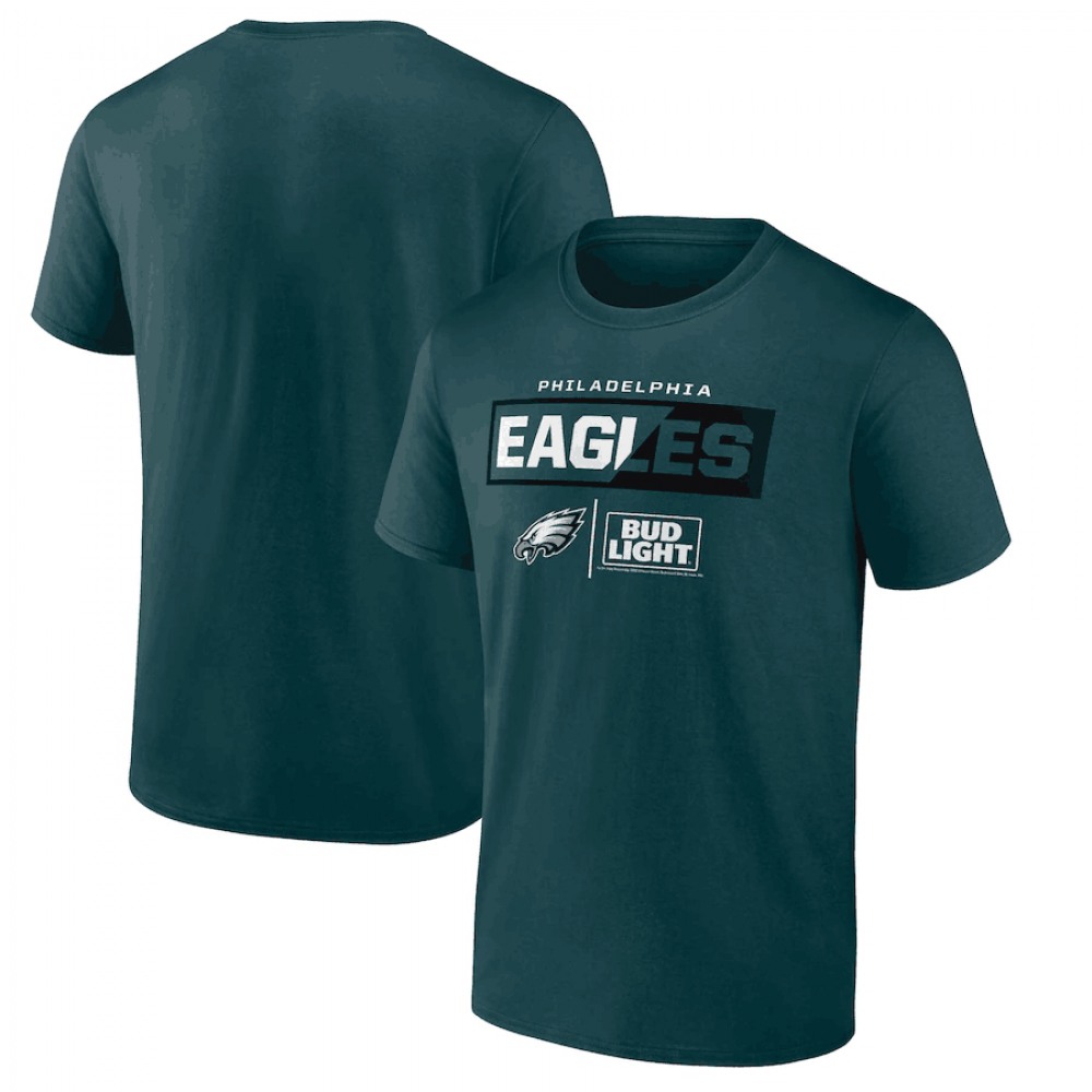 Men's Philadelphia Eagles Green x Bud Light T-Shirt Men's Philadelphia Eagles Green x Bud Light T-Shirt