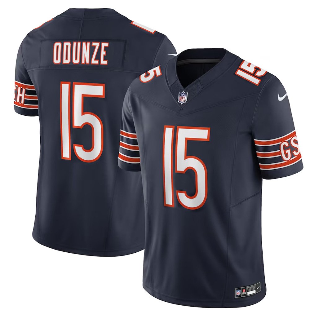 Men's Chicago Bears Rome Odunze Nike Navy 2024 NFL Draft First Round Pick Player F.U.S.E. Vapor Untouchable Limited Stitched Football Jersey Men's Chicago Bears Rome Odunze Nike Navy 2024 NFL Draft First Round Pick Player F.U.S.E. Vapor Untouchable Limited Stitched Football Jersey