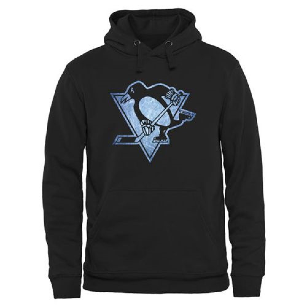 Pittsburgh Penguins Rinkside Pond Hockey Pullover Hoodie Black Pittsburgh Penguins Rinkside Pond Hockey Pullover Hoodie Black