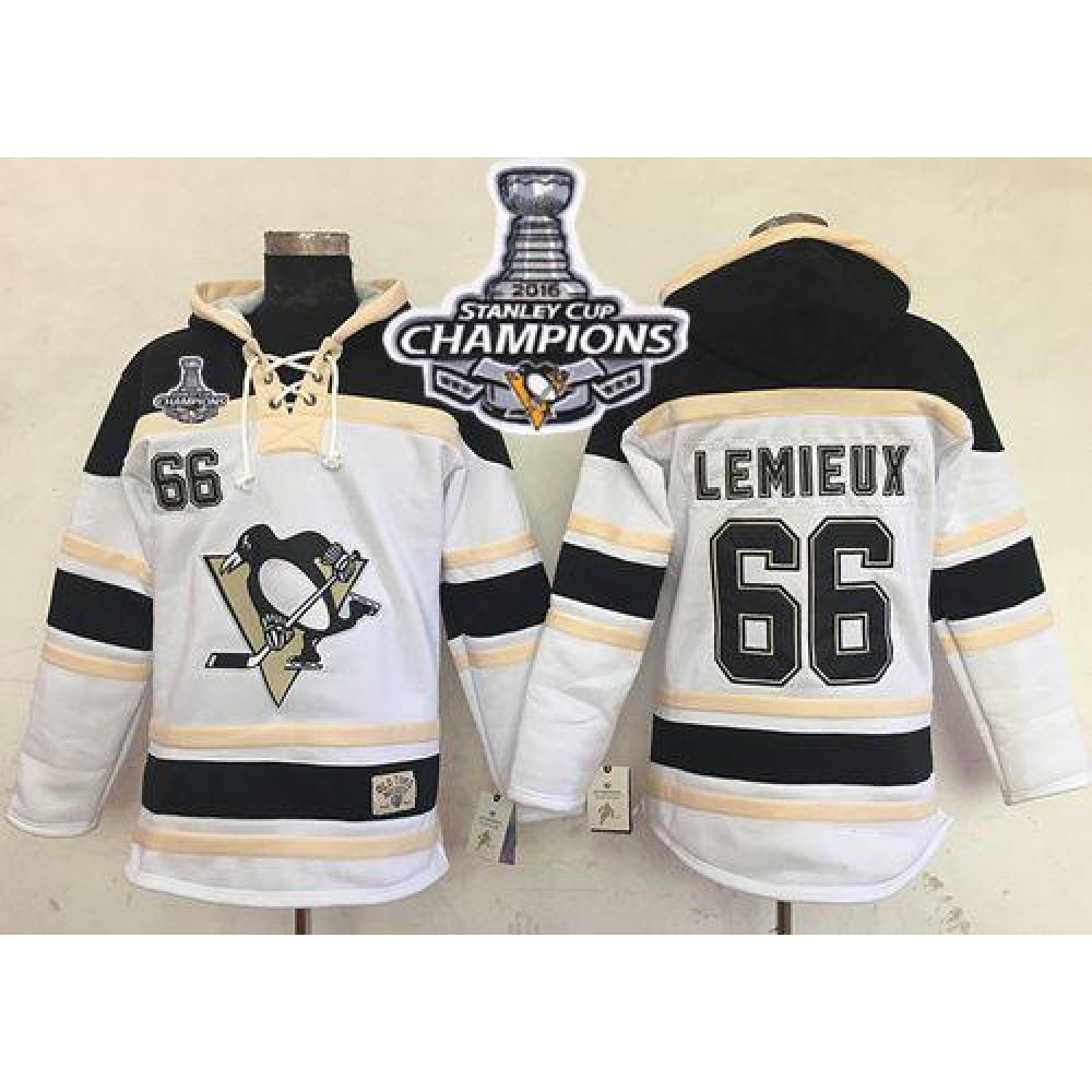 Penguins #66 Mario Lemieux White Sawyer Hooded Sweatshirt 2016 Stanley Cup Champions Stitched NHL Jersey Penguins #66 Mario Lemieux White Sawyer Hooded Sweatshirt 2016 Stanley Cup Champions Stitched NHL Jersey