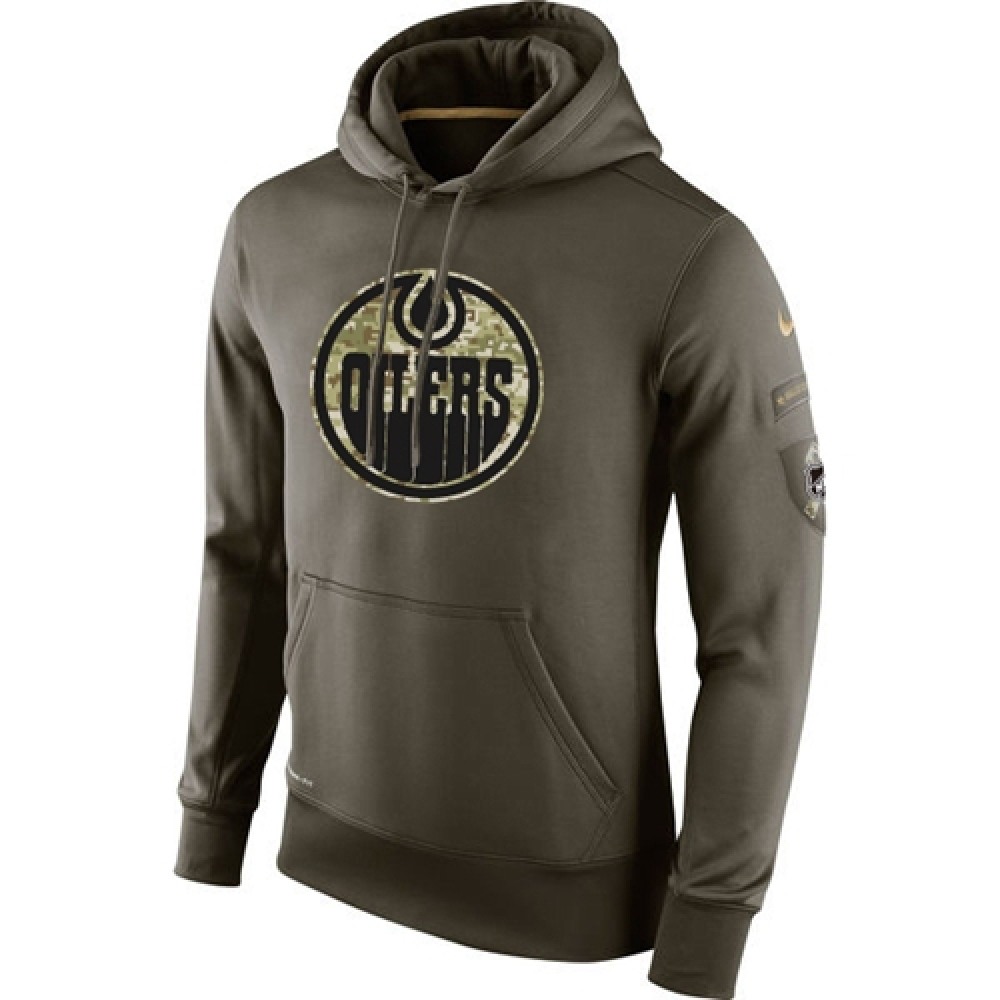 Men's Edmonton Oilers Nike Salute To Service NHL Hoodie Men's Edmonton Oilers Nike Salute To Service NHL Hoodie