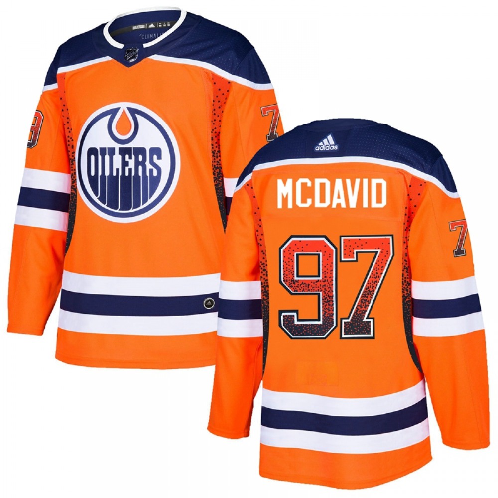 Men's Edmonton Oilers #97 Connor McDavid Orange Drift Fashion Stitched NHL Jersey Men's Edmonton Oilers #97 Connor McDavid Orange Drift Fashion Stitched NHL Jersey