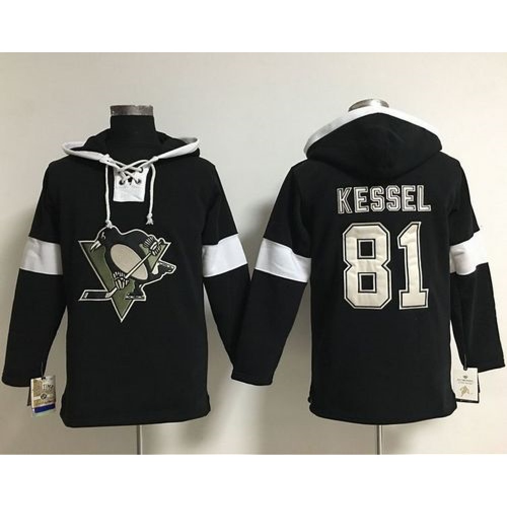 Penguins #81 Phil Kessel Black Pullover NHL Hoodie Penguins #81 Phil Kessel Black Pullover NHL Hoodie