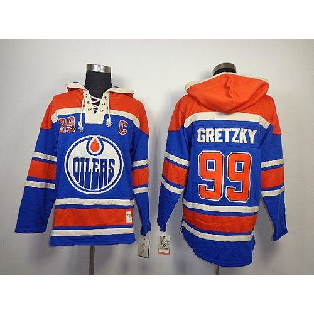 Oilers #99 Wayne Gretzky Light Blue Sawyer Hooded Sweatshirt Stitched NHL Jersey Oilers #99 Wayne Gretzky Light Blue Sawyer Hooded Sweatshirt Stitched NHL Jersey
