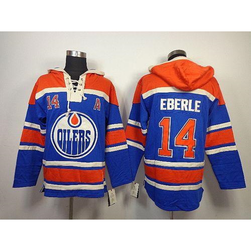 Oilers #14 Jordan Eberle Light Blue Sawyer Hooded Sweatshirt Stitched NHL Jersey Oilers #14 Jordan Eberle Light Blue Sawyer Hooded Sweatshirt Stitched NHL Jersey