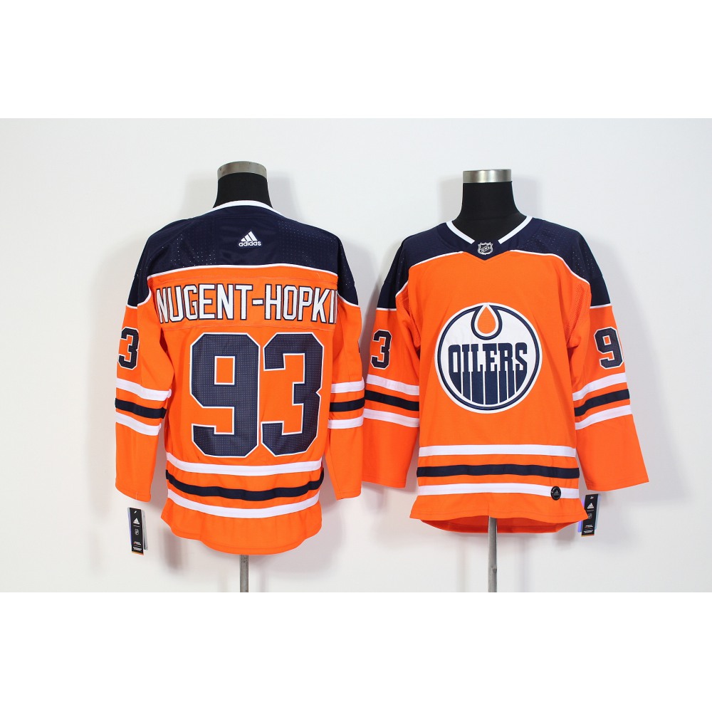 Men's Adidas Edmonton Oilers #93 Ryan Nugent-Hopkins Orange Stitched NHL Jersey Men's Adidas Edmonton Oilers #93 Ryan Nugent-Hopkins Orange Stitched NHL Jersey