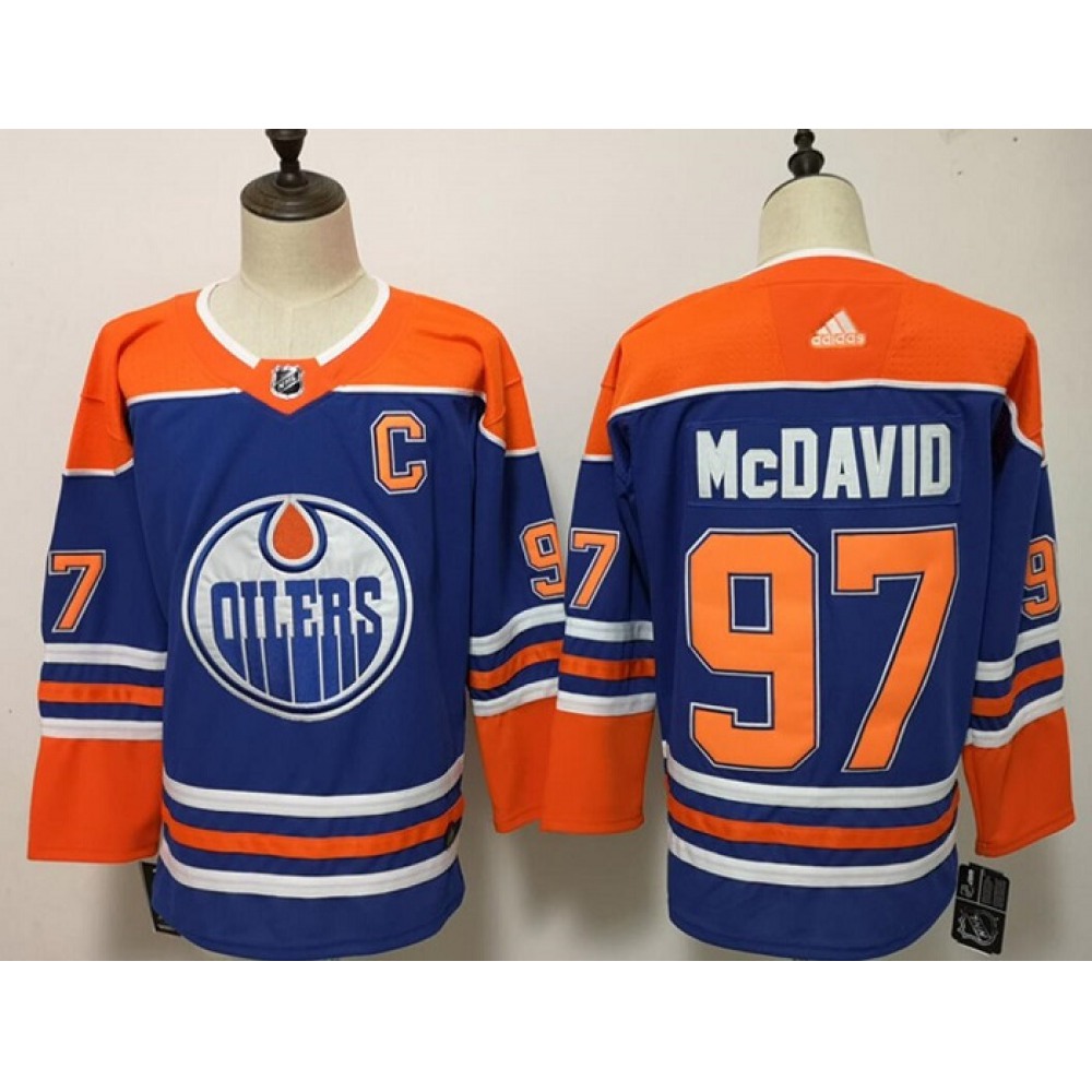 Youth Edmonton Oilers #97 Connor McDavid Royal Stitched Jersey Youth Edmonton Oilers #97 Connor McDavid Royal Stitched Jersey