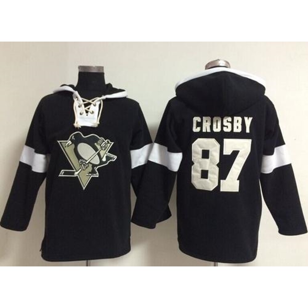 Penguins #87 Sidney Crosby Black NHL Pullover Hoodie Penguins #87 Sidney Crosby Black NHL Pullover Hoodie