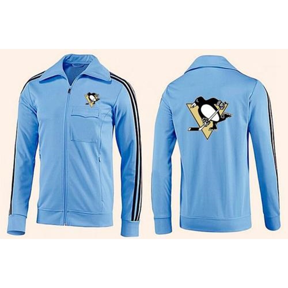 NHL Pittsburgh Penguins Zip Jackets Light Blue NHL Pittsburgh Penguins Zip Jackets Light Blue