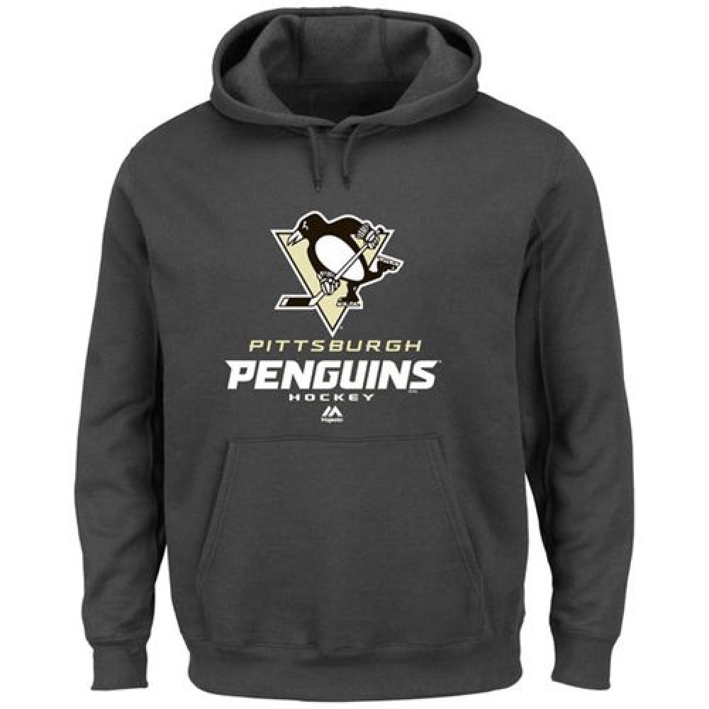 Pittsburgh Penguins Majestic Big & Tall Critical Victory Pullover Hoodie Gray Pittsburgh Penguins Majestic Big & Tall Critical Victory Pullover Hoodie Gray