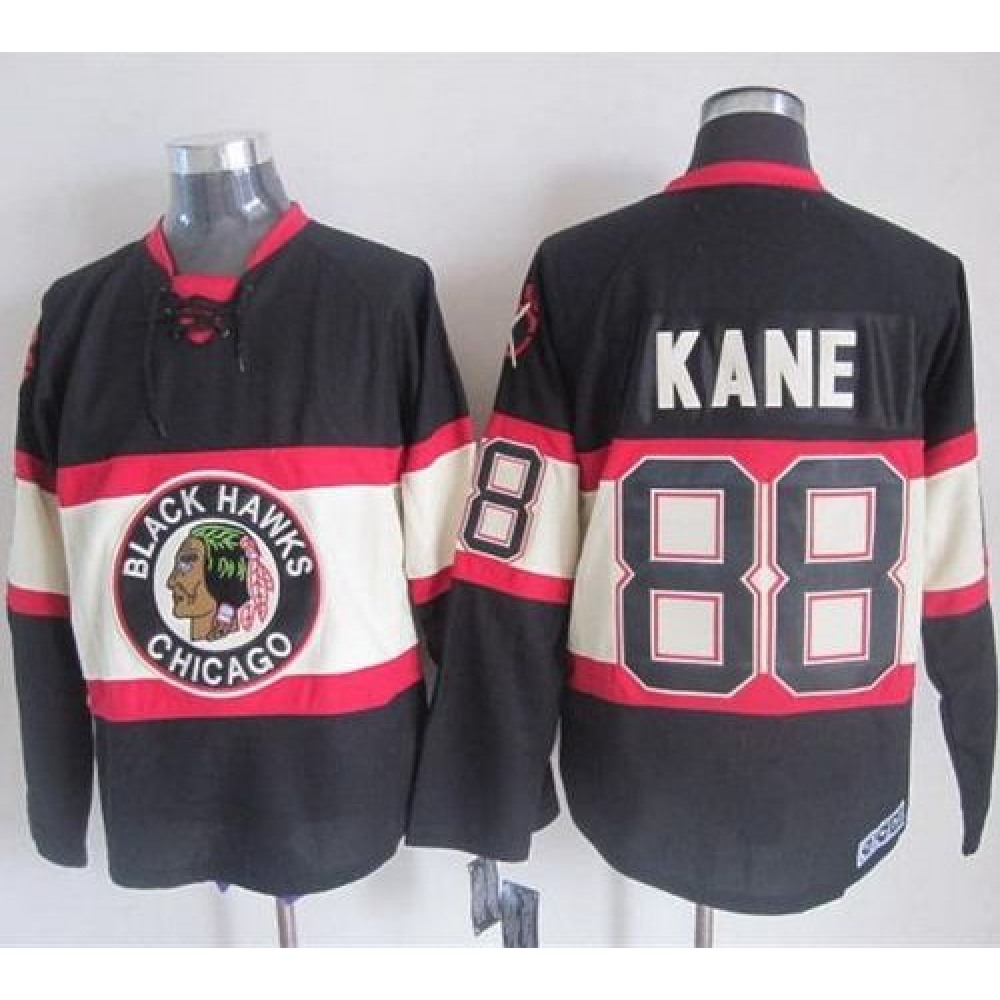Blackhawks #88 Patrick Kane Black Third CCM Stitched NHL Jersey Blackhawks #88 Patrick Kane Black Third CCM Stitched NHL Jersey