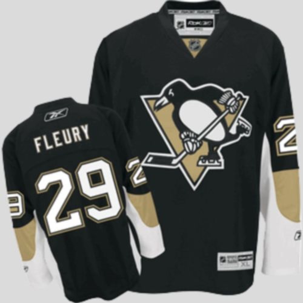 Penguins #29 Andre Fleury Stitched Black Youth NHL Jersey Penguins #29 Andre Fleury Stitched Black Youth NHL Jersey