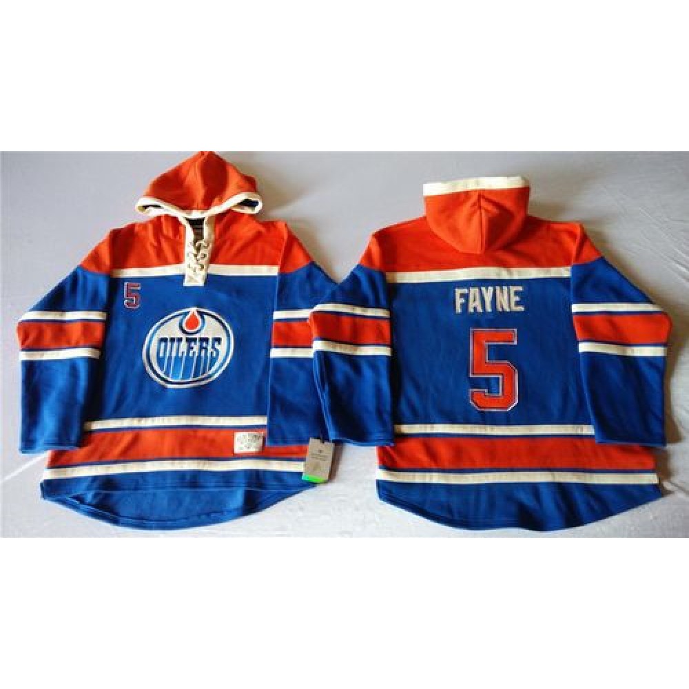 Oilers #5 Mark Fayne Light Blue Sawyer Hooded Sweatshirt Stitched NHL Jersey Oilers #5 Mark Fayne Light Blue Sawyer Hooded Sweatshirt Stitched NHL Jersey
