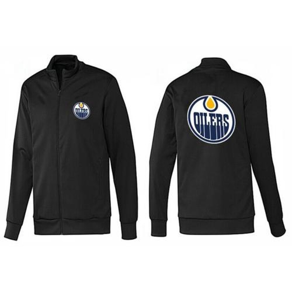 NHL Edmonton Oilers Zip Jackets Black-1 NHL Edmonton Oilers Zip Jackets Black-1