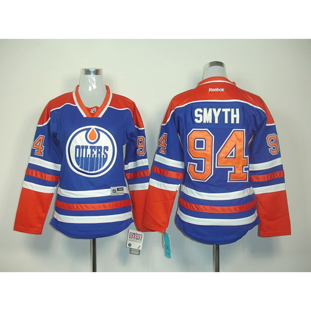 Oilers #94 Ryan Smyth Light Blue Women's Home Stitched NHL Jersey Oilers #94 Ryan Smyth Light Blue Women's Home Stitched NHL Jersey