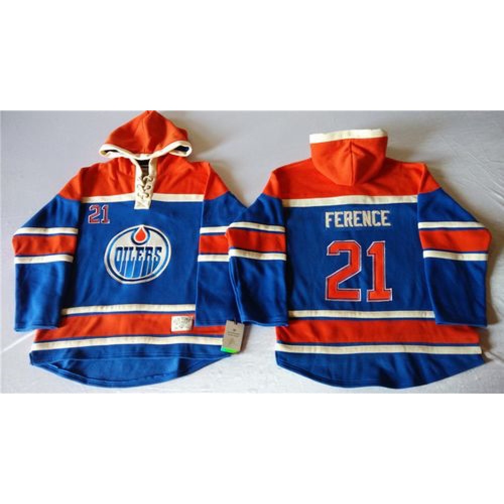 Oilers #21 Andrew Ference Light Blue Sawyer Hooded Sweatshirt Stitched NHL Jersey Oilers #21 Andrew Ference Light Blue Sawyer Hooded Sweatshirt Stitched NHL Jersey