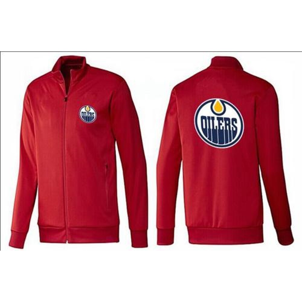 NHL Edmonton Oilers Zip Jackets Red NHL Edmonton Oilers Zip Jackets Red