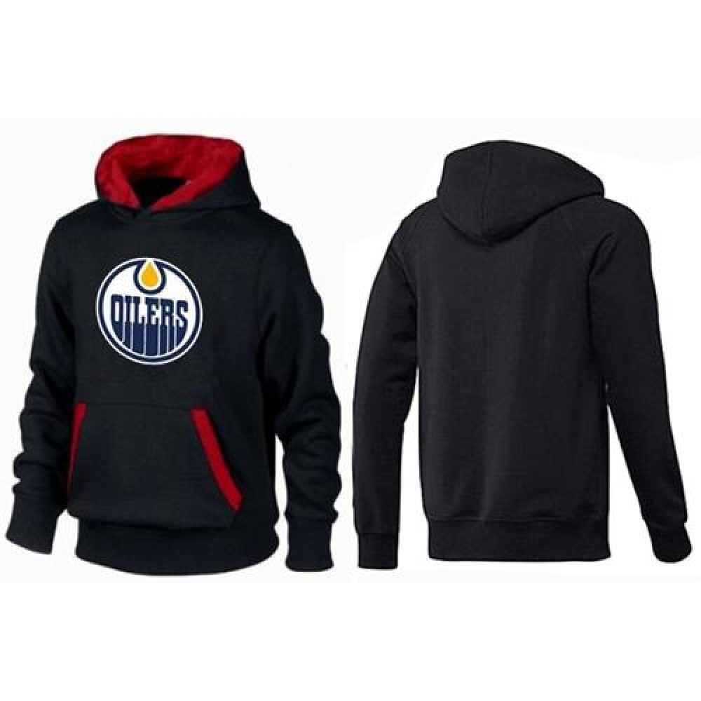 Edmonton Oilers Pullover Hoodie Black & Red Edmonton Oilers Pullover Hoodie Black & Red