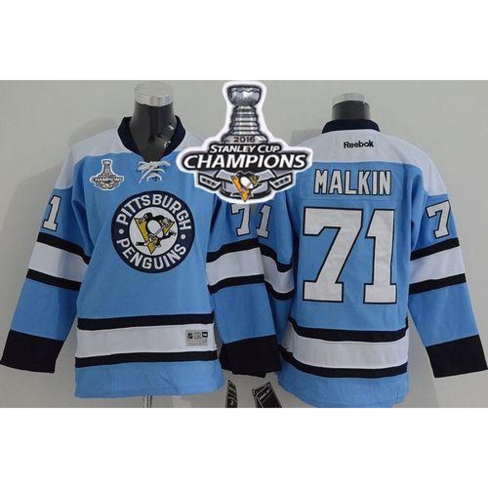 Penguins #71 Evgeni Malkin Blue 2016 Stanley Cup Champions Stitched Youth NHL Jersey Penguins #71 Evgeni Malkin Blue 2016 Stanley Cup Champions Stitched Youth NHL Jersey
