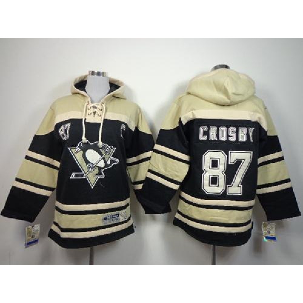 Penguins #87 Sidney Crosby Black Sawyer Hooded Sweatshirt Stitched Youth NHL Jersey Penguins #87 Sidney Crosby Black Sawyer Hooded Sweatshirt Stitched Youth NHL Jersey