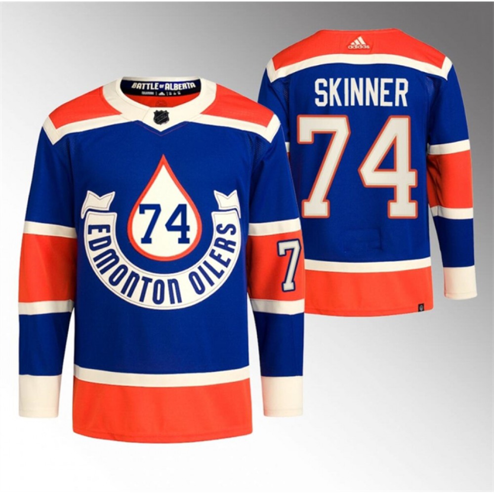 Men's Edmonton Oilers #74 Stuart Skinner 2023 Royal Heritage Classic Primegreen Stitched Jersey Men's Edmonton Oilers #74 Stuart Skinner 2023 Royal Heritage Classic Primegreen Stitched Jersey