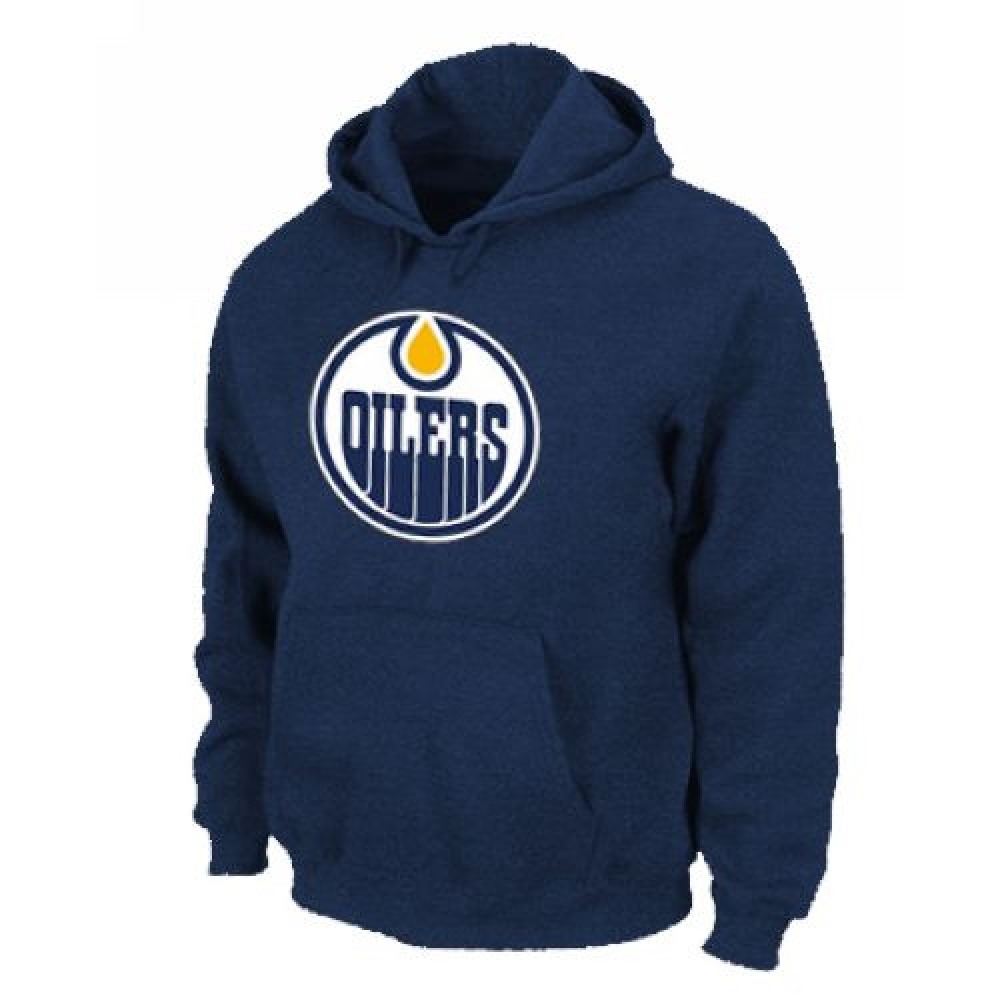 NHL Edmonton Oilers Big & Tall Logo Pullover Hoodie Dark Blue NHL Edmonton Oilers Big & Tall Logo Pullover Hoodie Dark Blue