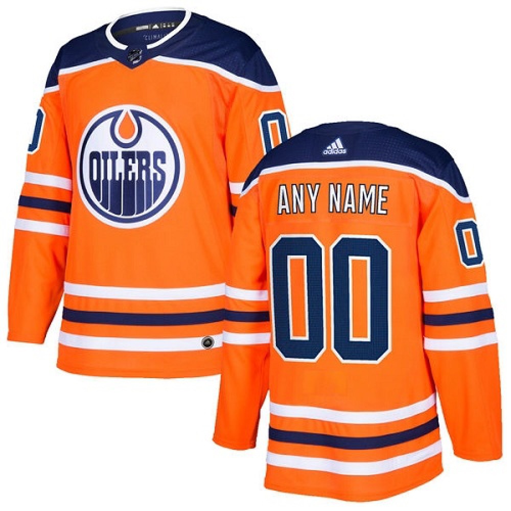 Men's Adidas Edmonton Oilers Personalized Authentic Orange Home Stitched NHL Jersey Men's Adidas Edmonton Oilers Personalized Authentic Orange Home Stitched NHL Jersey