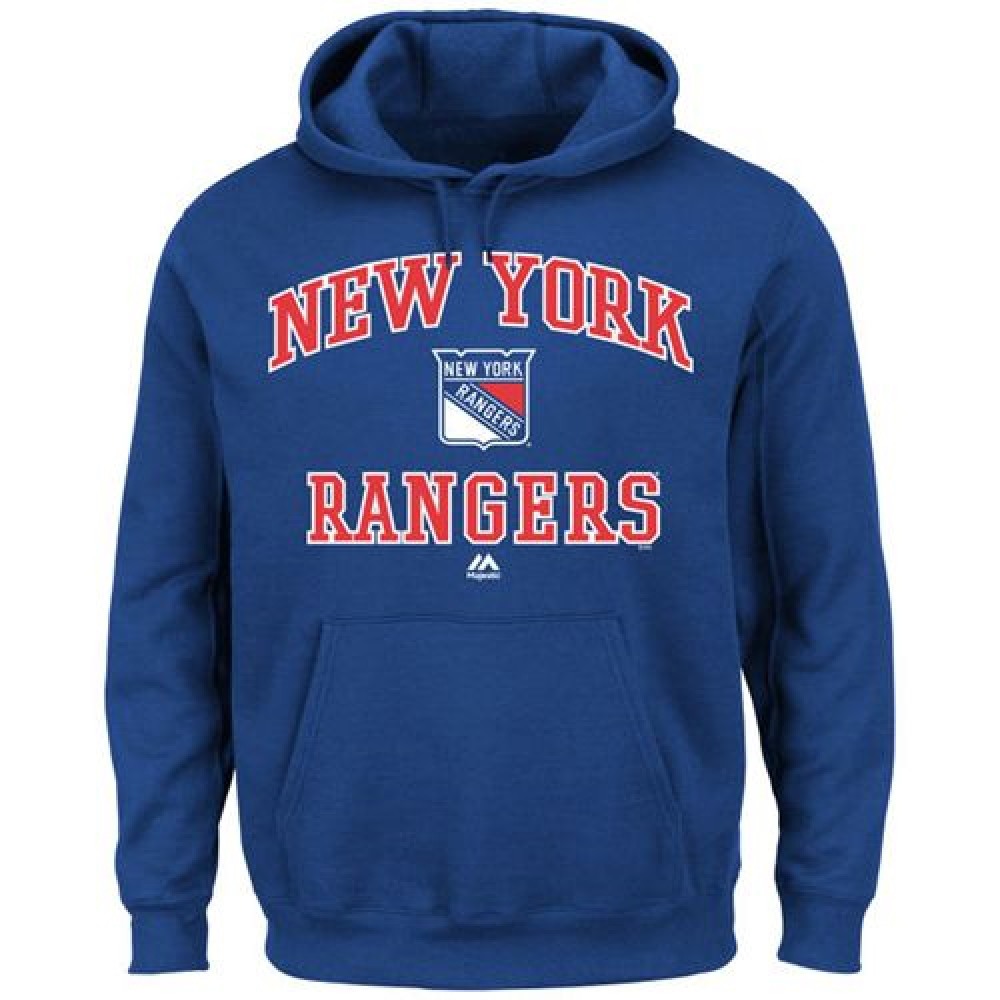New York Rangers Majestic Heart & Soul Hoodie Royal Blue