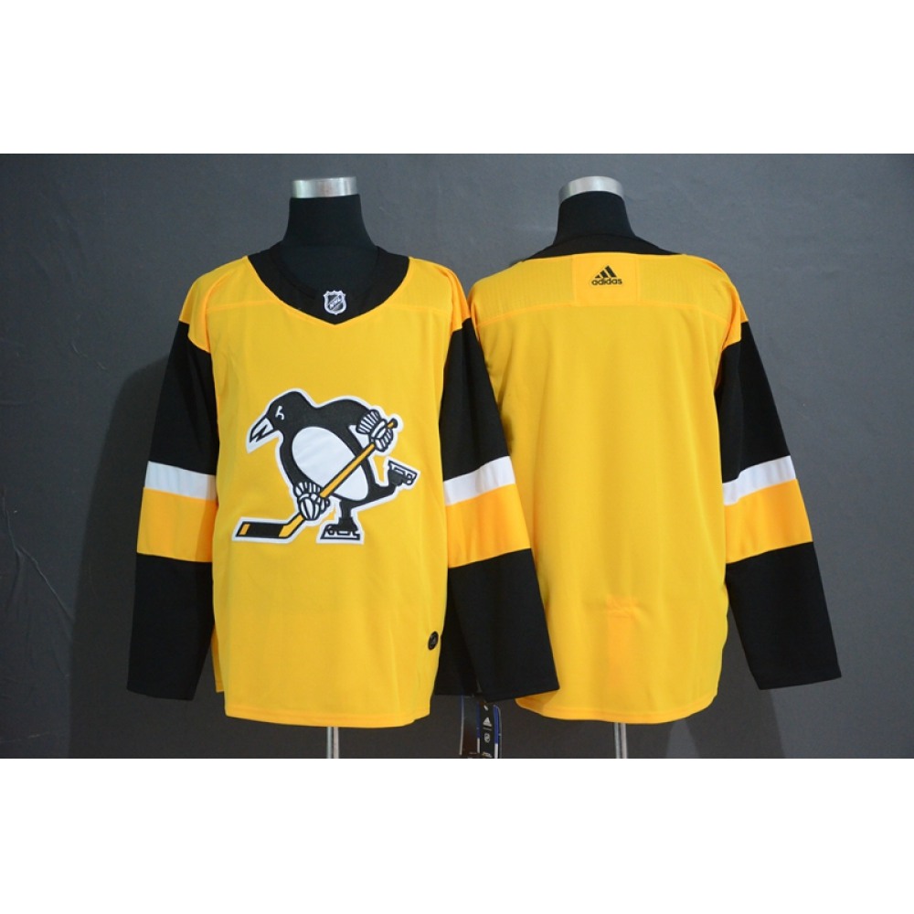 Men's Pittsburgh Penguins Gold Stitched NHL Jersey Men's Pittsburgh Penguins Gold Stitched NHL Jersey