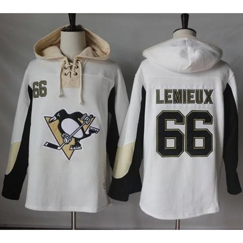 Penguins #66 Mario Lemieux White Pullover Hoodie Stitched NHL Jersey Penguins #66 Mario Lemieux White Pullover Hoodie Stitched NHL Jersey