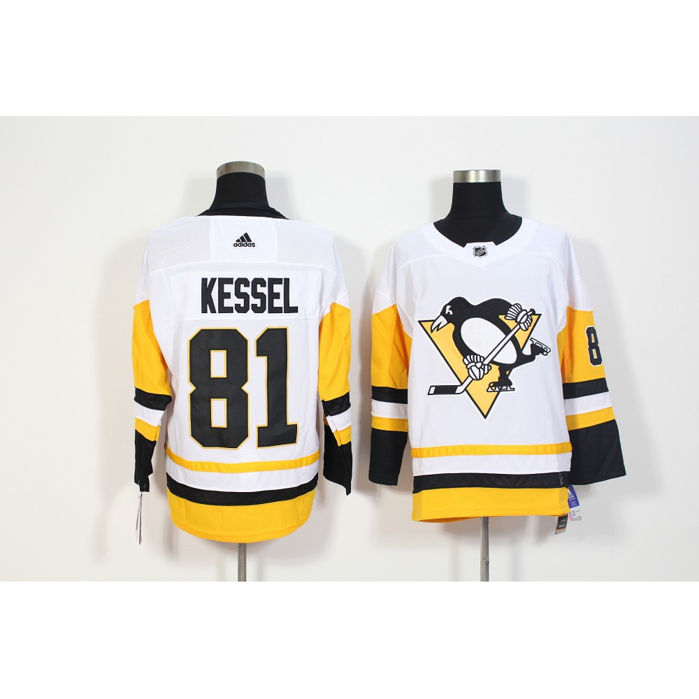 Men's Adidas Pittsburgh Penguins #81 Phil Kessel White Stitched NHL Jersey Men's Adidas Pittsburgh Penguins #81 Phil Kessel White Stitched NHL Jersey