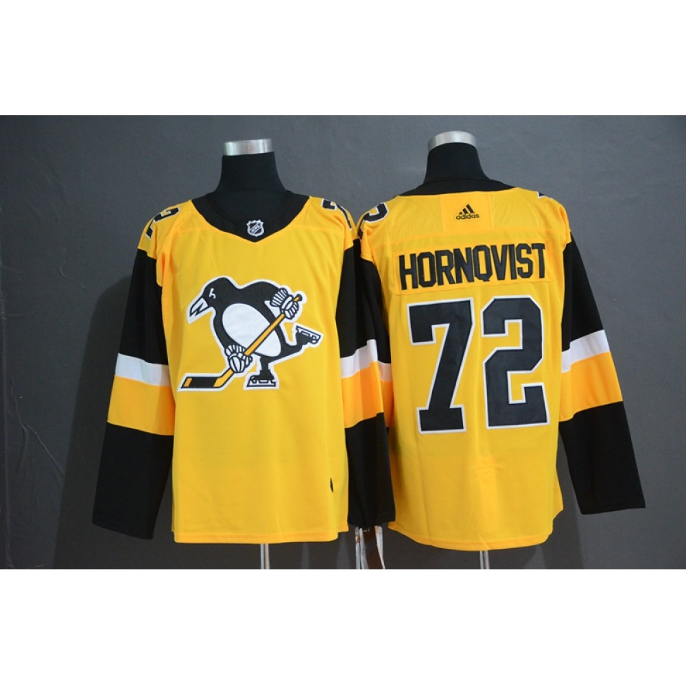 Men's Pittsburgh Penguins #72 Patric Hornqvist Gold Stitched NHL Jersey Men's Pittsburgh Penguins #72 Patric Hornqvist Gold Stitched NHL Jersey