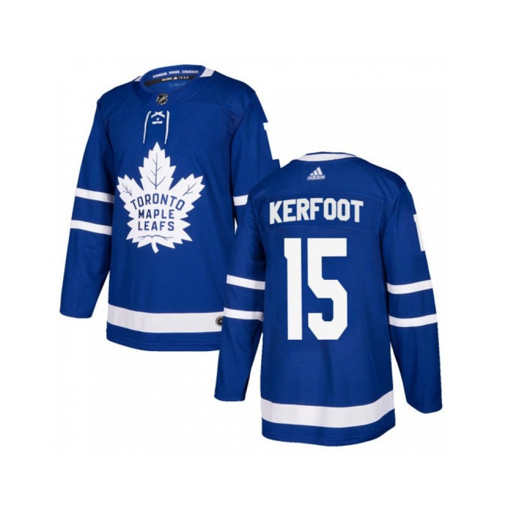 Men's Toronto Maple Leafs #15 Alexander Kerfoot 2021 Blue Stitched NHL Jersey