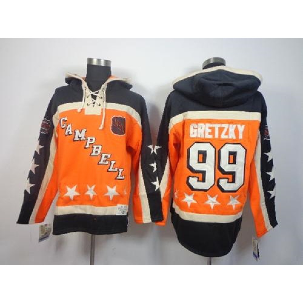 Oilers #99 Wayne Gretzky Orange All Star Sawyer Hooded Sweatshirt Stitched NHL Jersey Oilers #99 Wayne Gretzky Orange All Star Sawyer Hooded Sweatshirt Stitched NHL Jersey