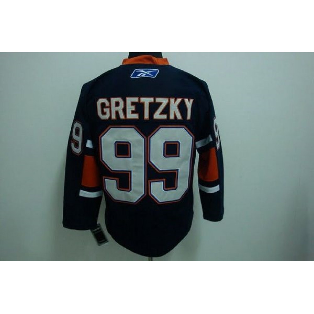 Mitchell & Ness Oilers #99 Wayne Gretzky Dark Blue Stitched Throwback NHL Jersey Mitchell & Ness Oilers #99 Wayne Gretzky Dark Blue Stitched Throwback NHL Jersey