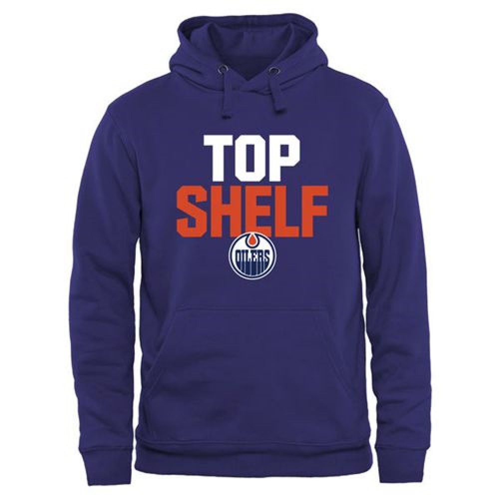 Edmonton Oilers Top Shelf Pullover Hoodie Royal Edmonton Oilers Top Shelf Pullover Hoodie Royal