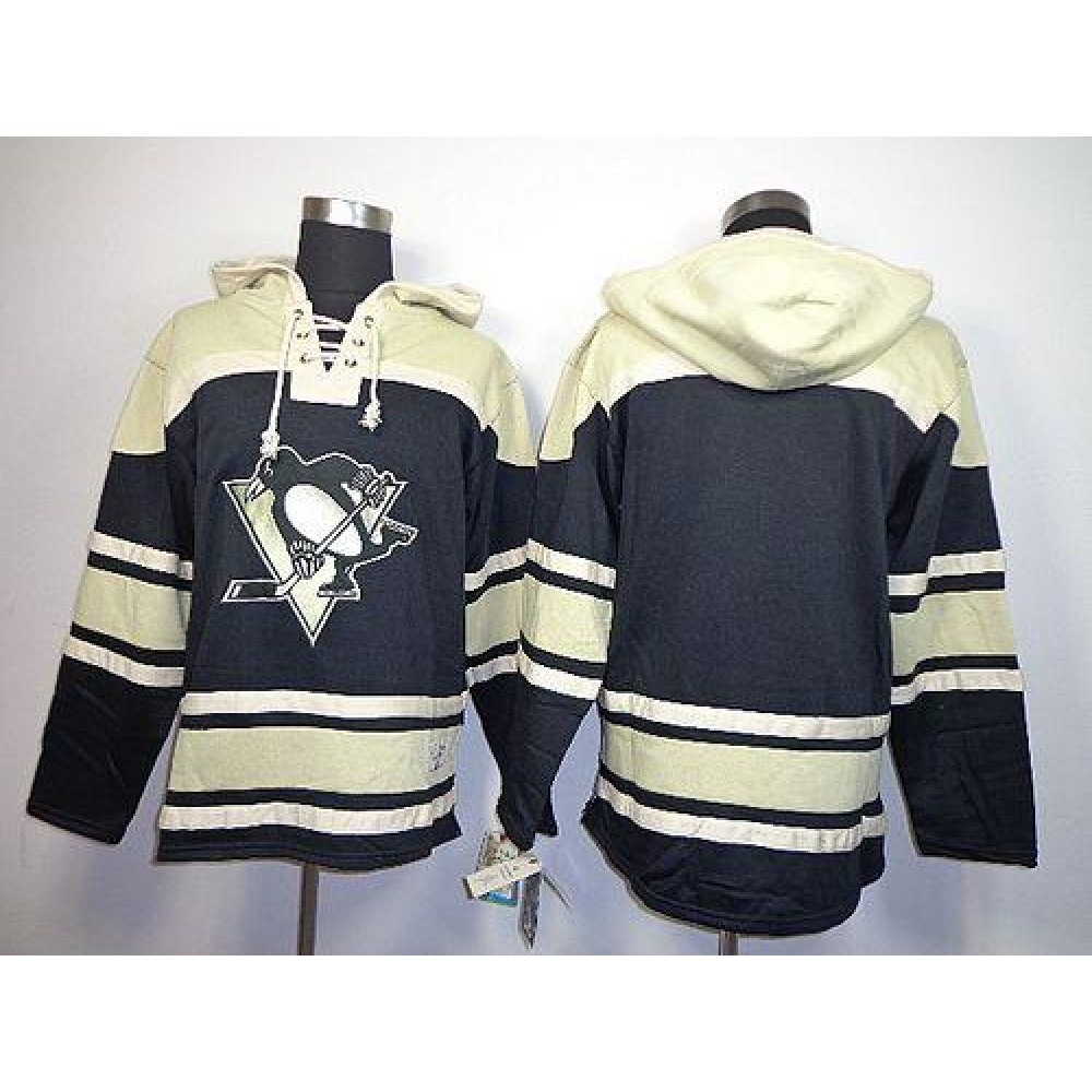 Penguins Blank Black Sawyer Hooded Sweatshirt Stitched NHL Jersey Penguins Blank Black Sawyer Hooded Sweatshirt Stitched NHL Jersey