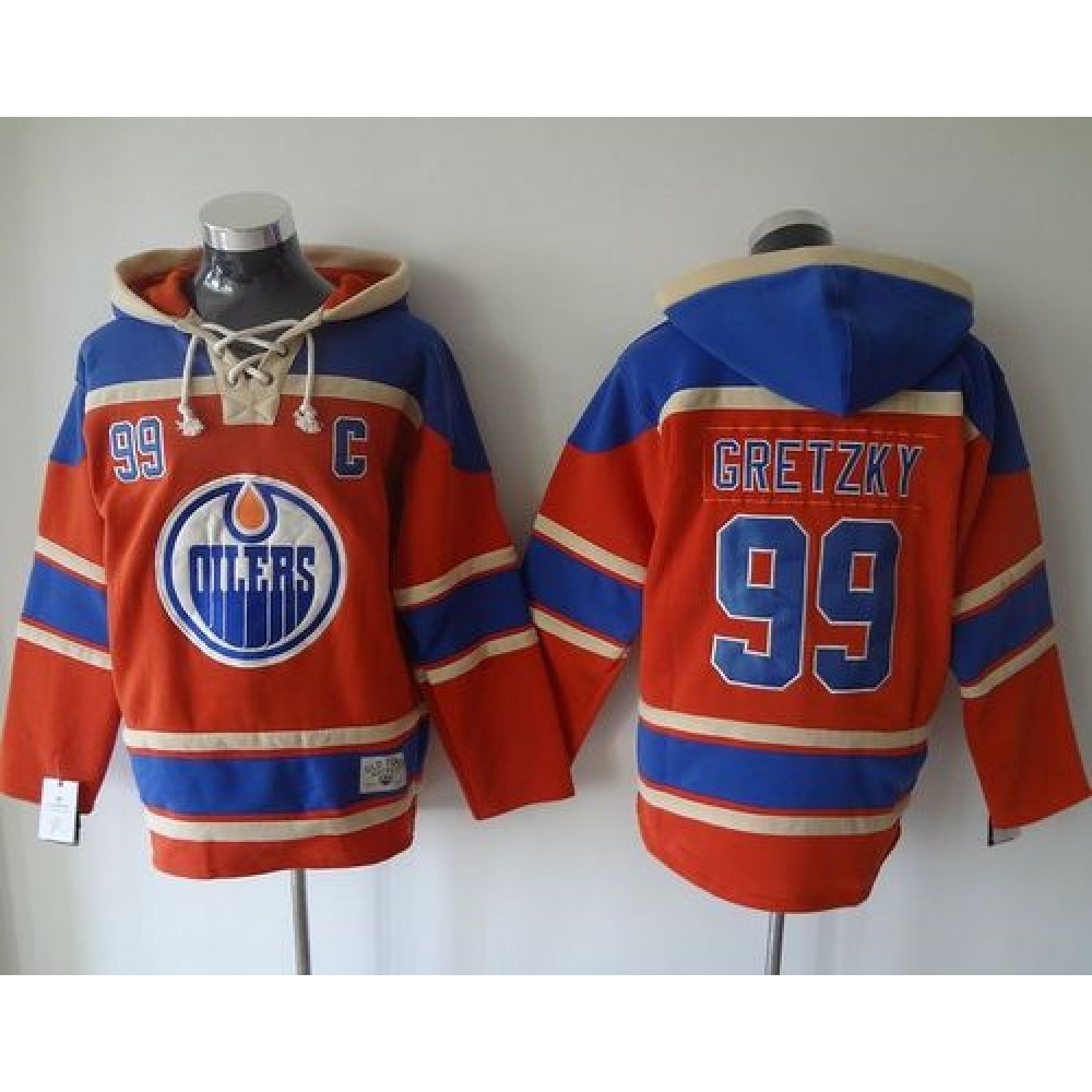 Oilers #99 Wayne Gretzky Orange Sawyer Hooded Sweatshirt Stitched NHL Jersey Oilers #99 Wayne Gretzky Orange Sawyer Hooded Sweatshirt Stitched NHL Jersey