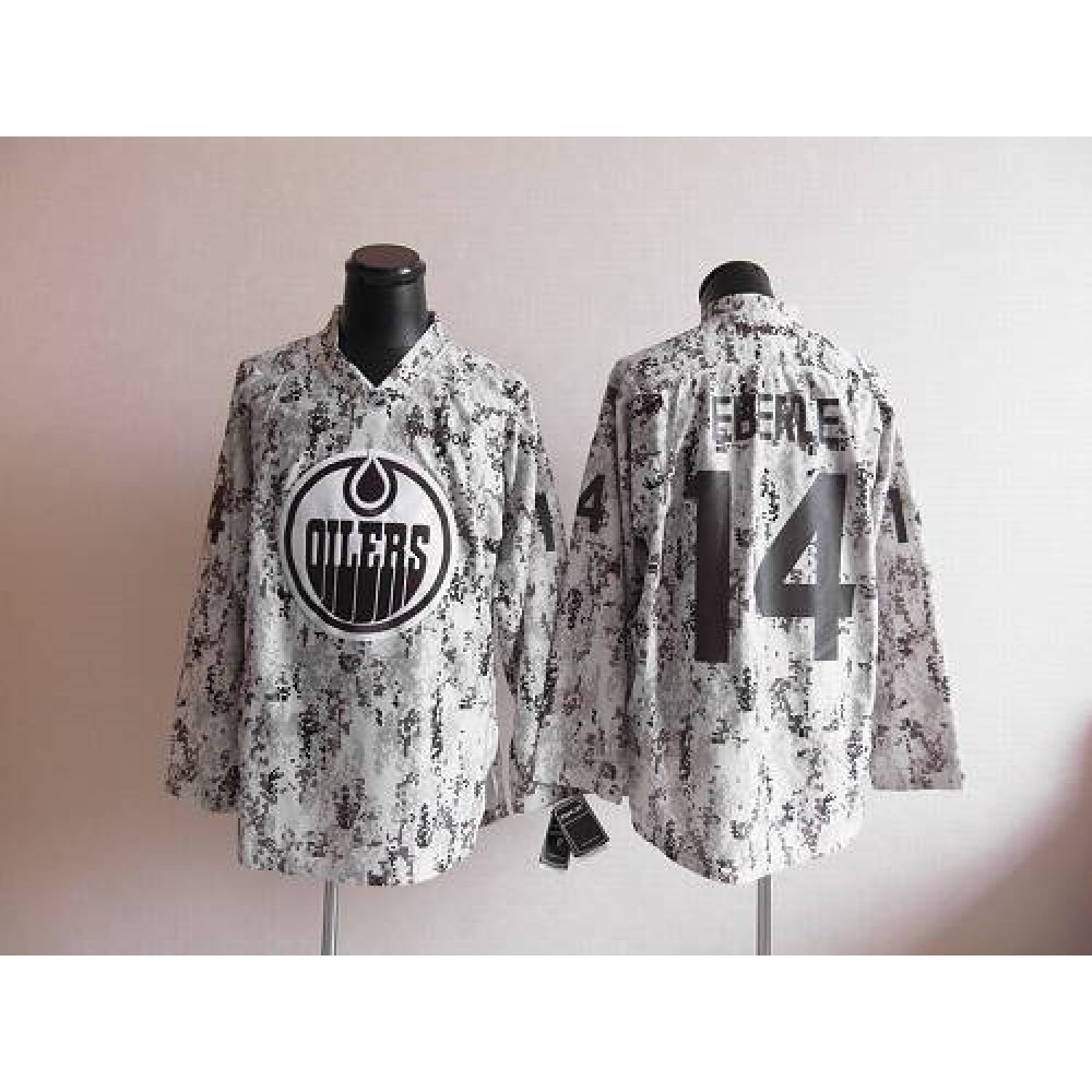 Oilers #14 Jordan Eberle Camouflage Stitched NHL Jersey Oilers #14 Jordan Eberle Camouflage Stitched NHL Jersey