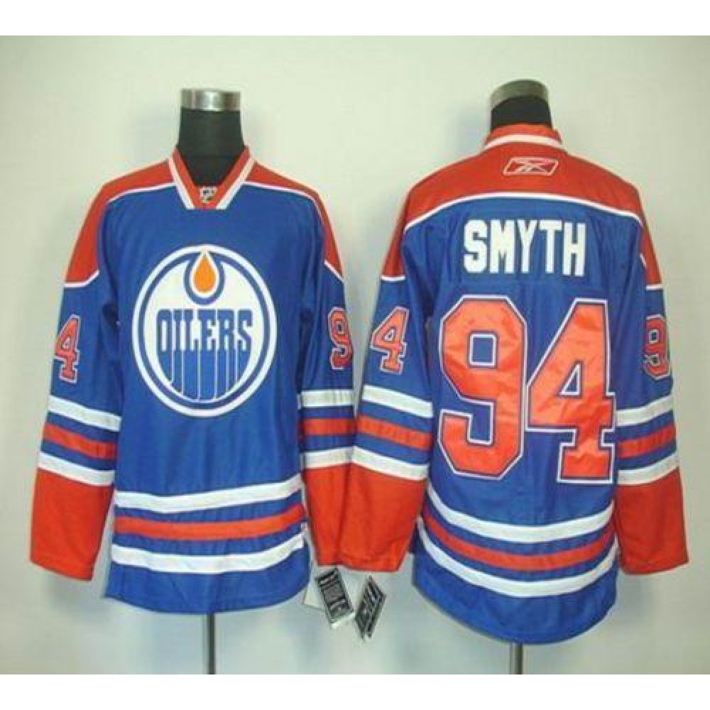 Oilers #94 Ryan Smyth Ligtht Blue Stitched Youth NHL Jersey Oilers #94 Ryan Smyth Ligtht Blue Stitched Youth NHL Jersey