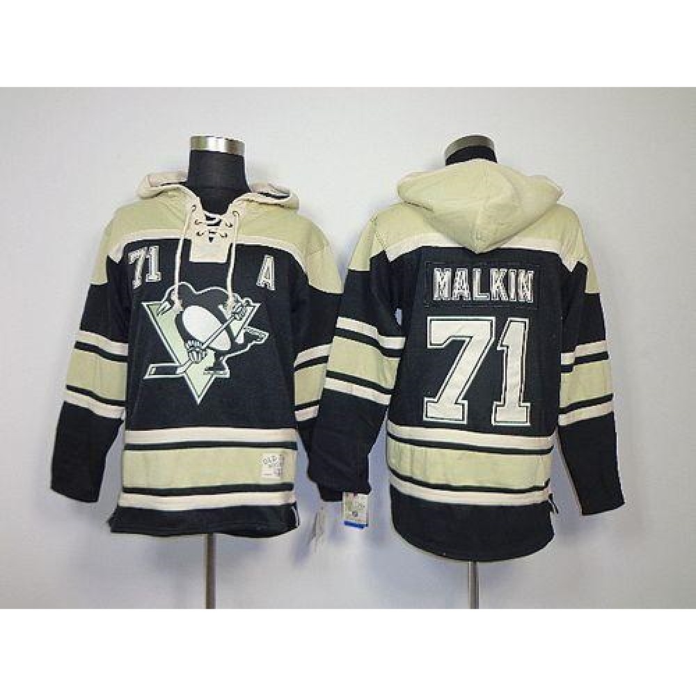 Penguins #71 Evgeni Malkin Black Sawyer Hooded Sweatshirt Stitched NHL Jersey Penguins #71 Evgeni Malkin Black Sawyer Hooded Sweatshirt Stitched NHL Jersey